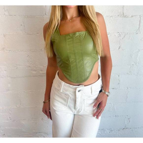 NEW COTTON CANDY forest dreams top in green - Picture 3 of 4